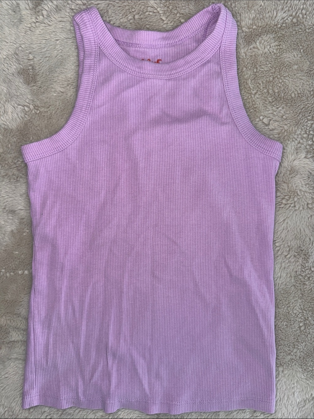 Cat & Jack Lilac Ribbed Tank Top